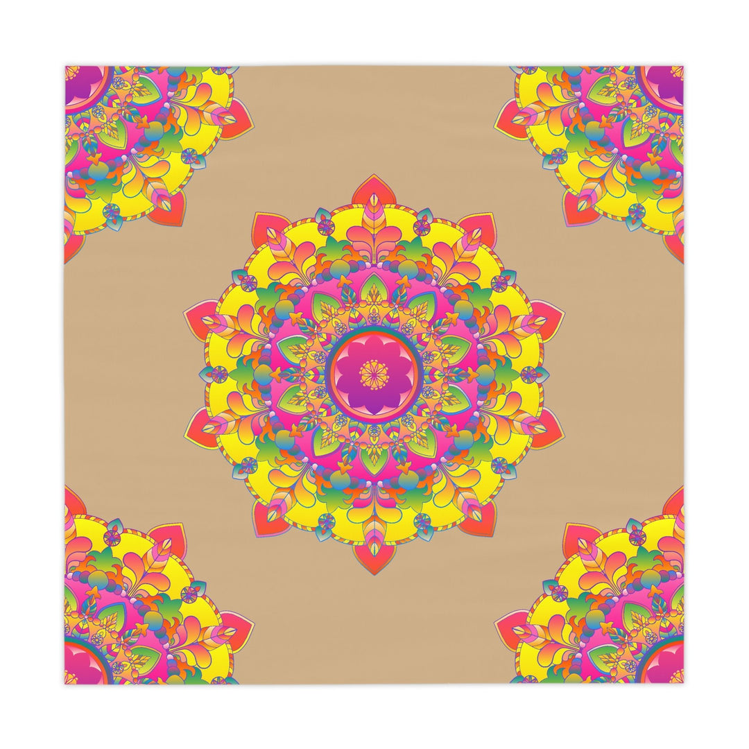Vibrant Mandala Tablecloth - Sand & Color Home Decor - Blululi