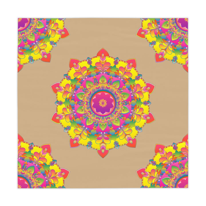 Vibrant Mandala Tablecloth - Sand & Color Home Decor - Blululi