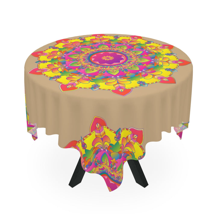Vibrant Mandala Tablecloth - Sand & Color Home Decor - Blululi