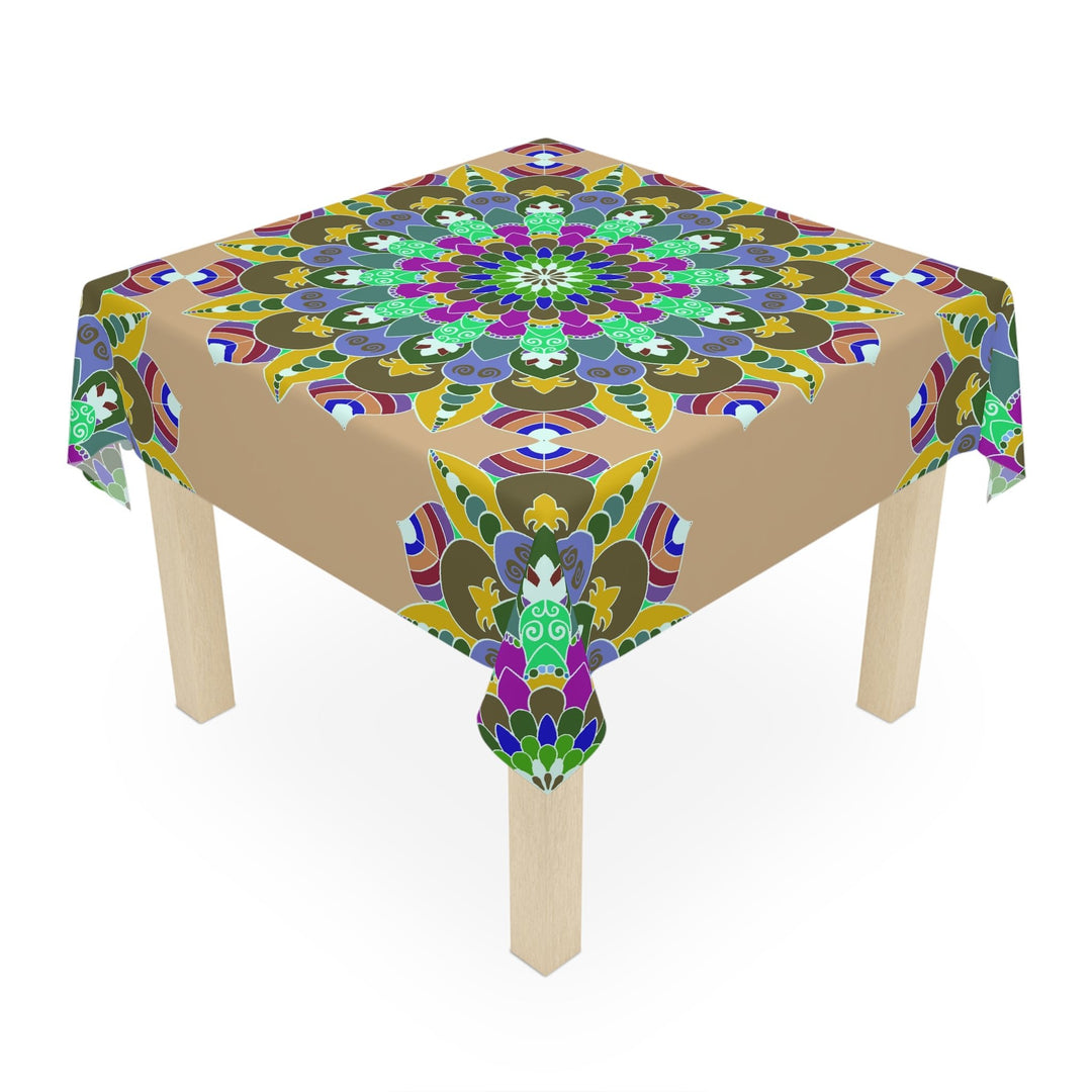 Vibrant Mandala Tablecloth - Sand Design Home Decor - Blululi