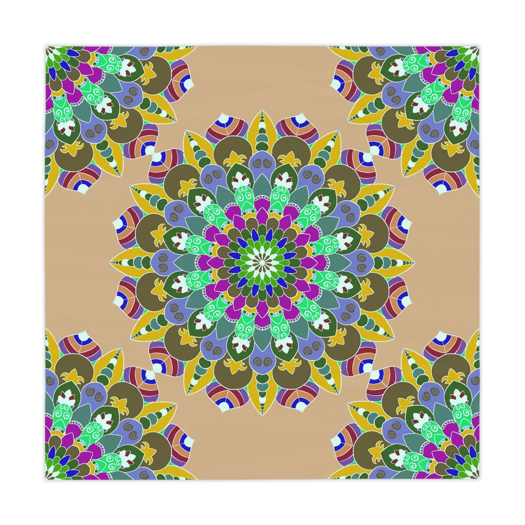 Vibrant Mandala Tablecloth - Sand Design Home Decor - Blululi