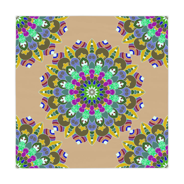 Vibrant Mandala Tablecloth - Sand Design Home Decor - Blululi