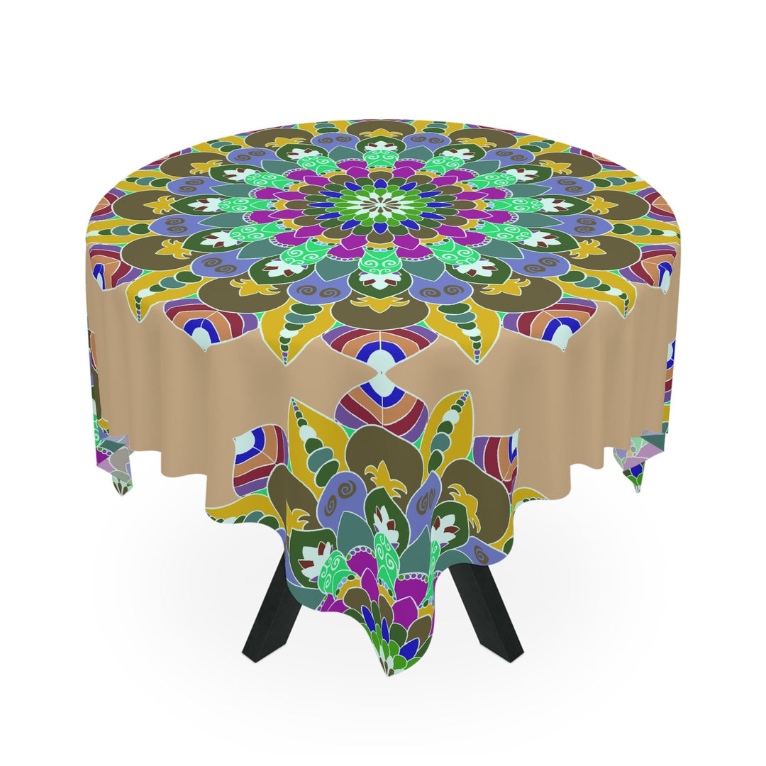 Vibrant Mandala Tablecloth - Sand Design Home Decor - Blululi