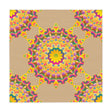 Vibrant Mandala Tablecloth - Sand & Floral Home Decor - Blululi