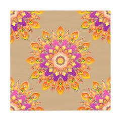 Vibrant Mandala Tablecloth - Sand & Floral Home Decor - Blululi
