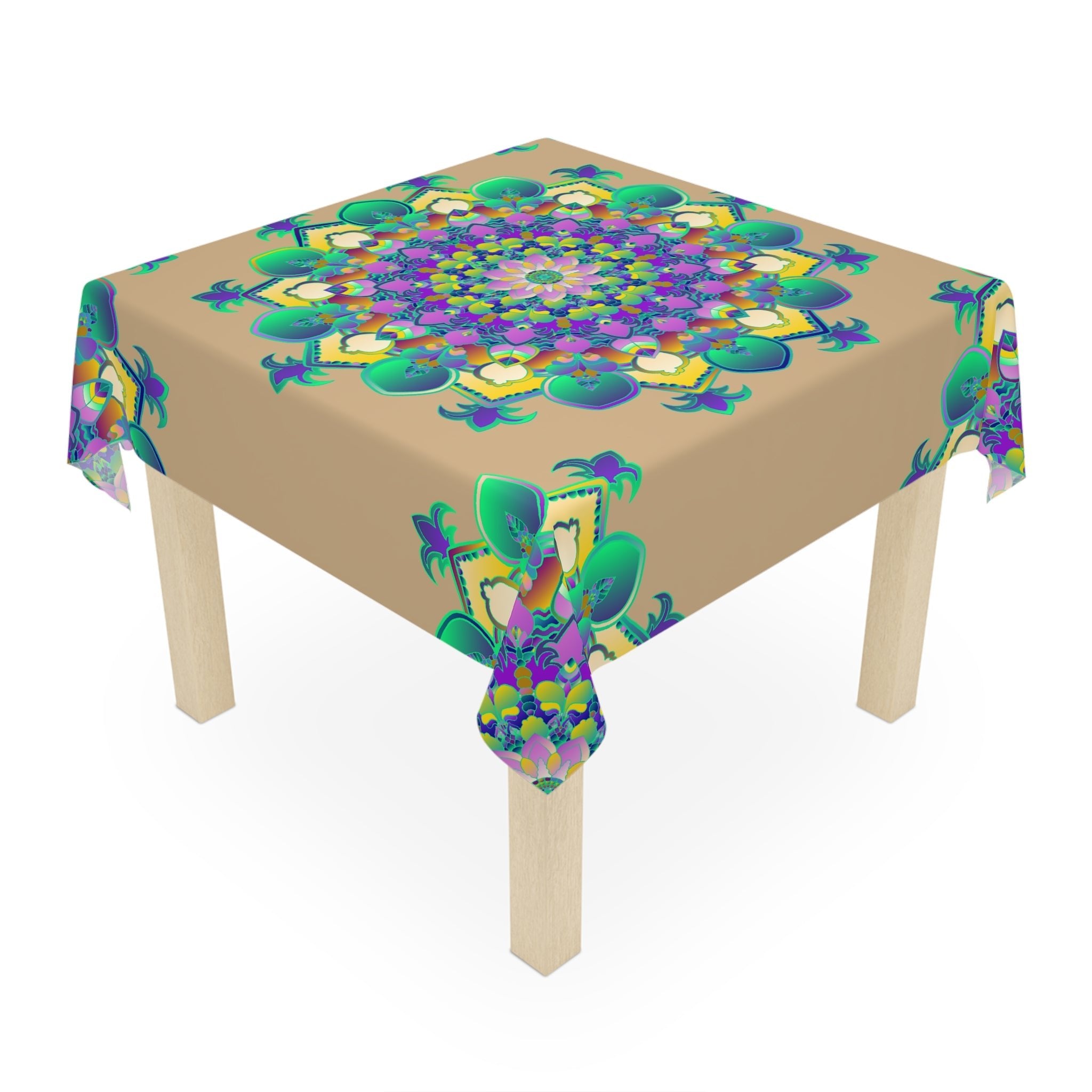 Vibrant Mandala Tablecloth - Sand & Serenity Home Decor - Blululi