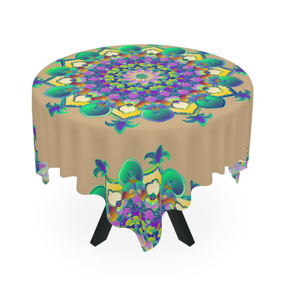 Vibrant Mandala Tablecloth - Sand & Serenity Home Decor - Blululi