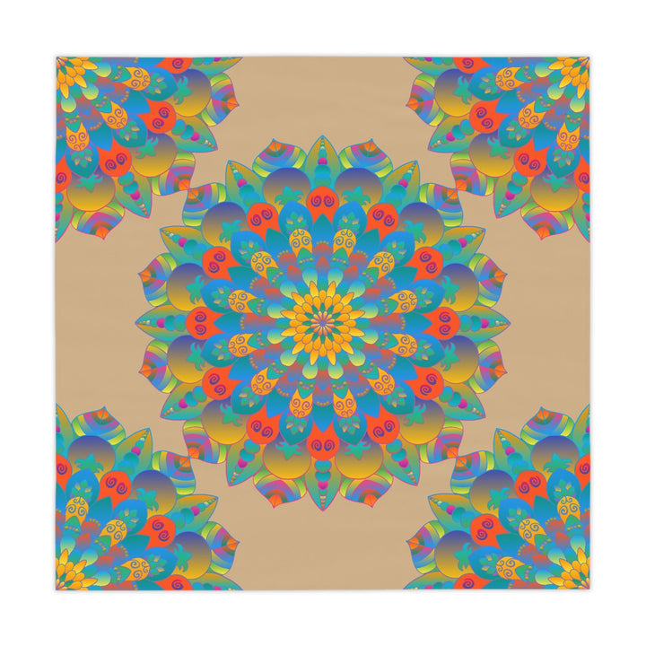 Vibrant Mandala Tablecloth - Spiritual Decor Home Decor - Blululi