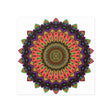 Vibrant Mandala Wall Art - Colorful Circular Design Poster - Blululi