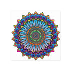 Vibrant Mandala Wall Art - Colorful & Intricate Design Poster - Blululi