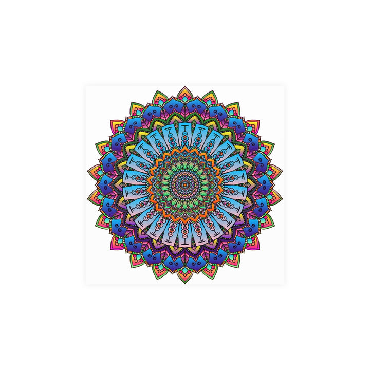 Vibrant Mandala Wall Art - Colorful & Intricate Design Poster - Blululi