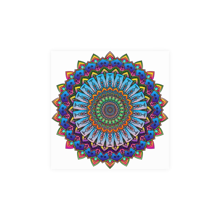 Vibrant Mandala Wall Art - Colorful & Intricate Design Poster - Blululi