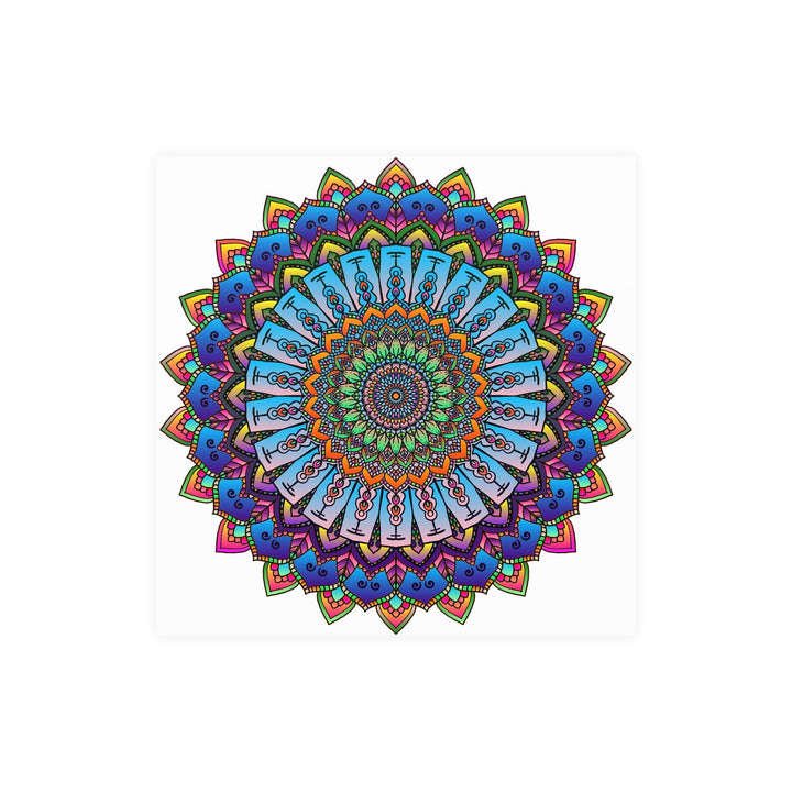 Vibrant Mandala Wall Art - Colorful & Intricate Design Poster - Blululi