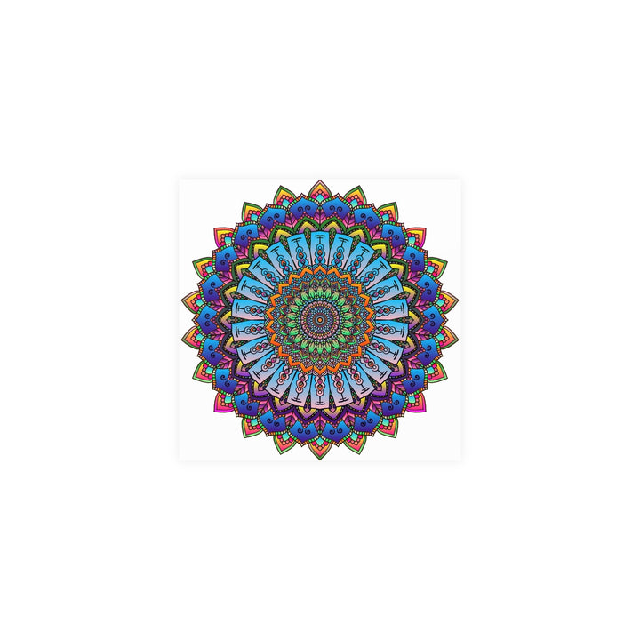 Vibrant Mandala Wall Art - Colorful & Intricate Design Poster - Blululi