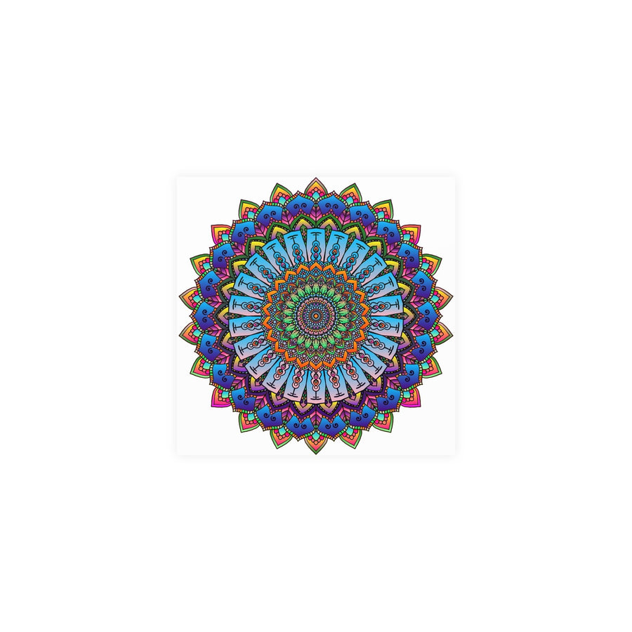 Vibrant Mandala Wall Art - Colorful & Intricate Design Poster - Blululi