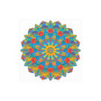 Vibrant Mandala Wall Art Poster - Blue, Green, Yellow Poster - Blululi