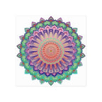 Vibrant Mandala Wall Art Poster - Colorful & Intricate Poster - Blululi
