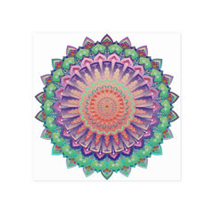 Vibrant Mandala Wall Art Poster - Colorful & Intricate Poster - Blululi