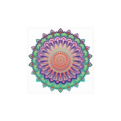Vibrant Mandala Wall Art Poster - Colorful & Intricate Poster - Blululi