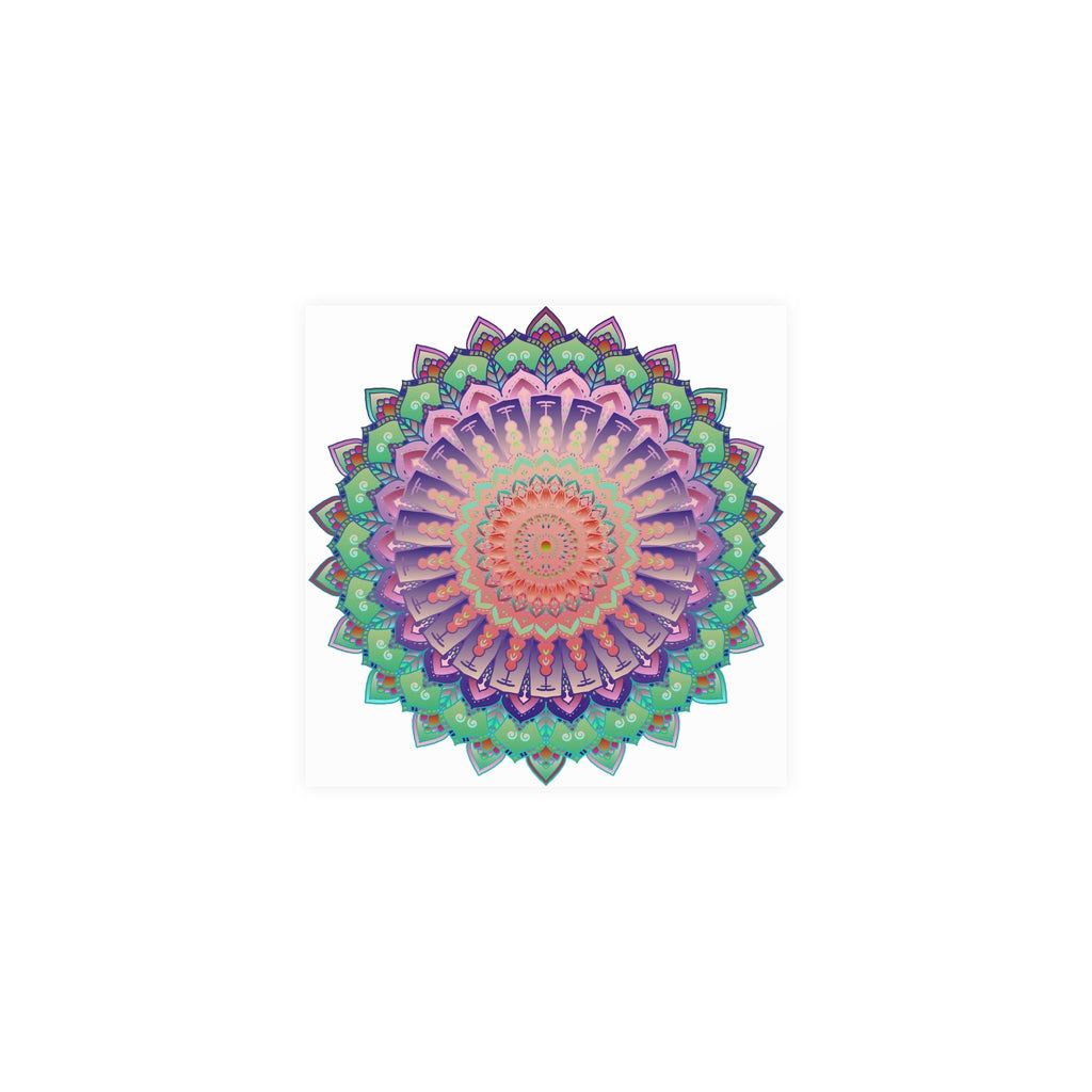 Vibrant Mandala Wall Art Poster - Colorful & Intricate Poster - Blululi
