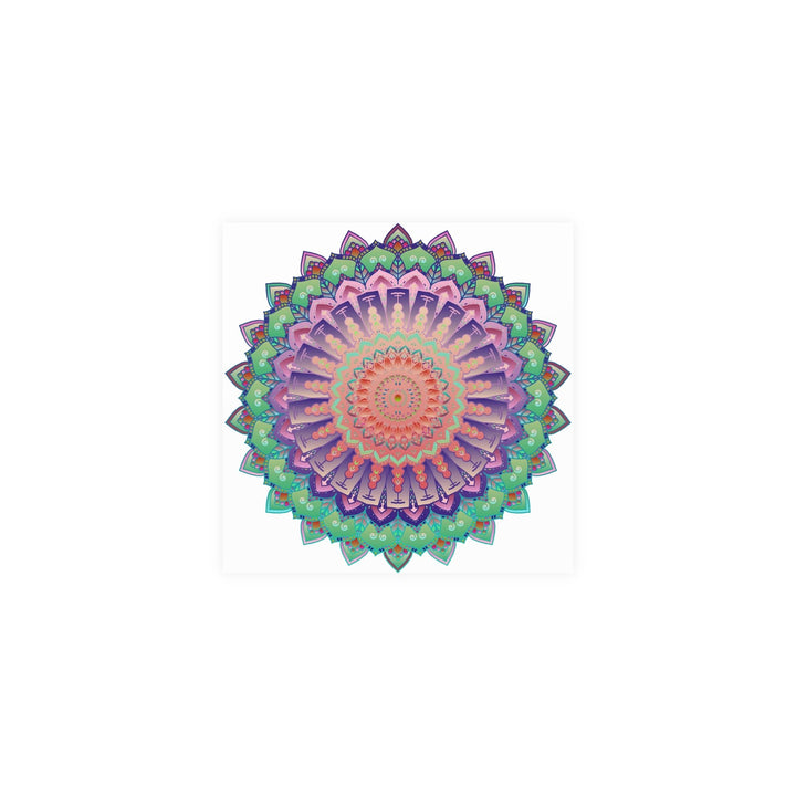 Vibrant Mandala Wall Art Poster - Colorful & Intricate Poster - Blululi