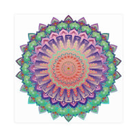 Vibrant Mandala Wall Art Poster - Colorful & Intricate Poster - Blululi