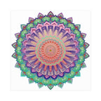 Vibrant Mandala Wall Art Poster - Colorful & Intricate Poster - Blululi