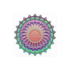 Vibrant Mandala Wall Art Poster - Colorful & Intricate Poster - Blululi