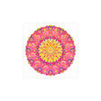 Vibrant Pink, Yellow & Purple Mandala Art Print Poster - Blululi