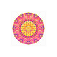 Vibrant Pink, Yellow & Purple Mandala Art Print Poster - Blululi