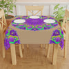 Vibrant Purple Mandala Tablecloth, Sand Home Decor - Blululi