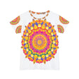 Vibrant Rainbow Mandala Women's T-Shirt All Over Prints - Blululi