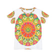 Vibrant Rainbow Mandala Women's T-Shirt All Over Prints - Blululi
