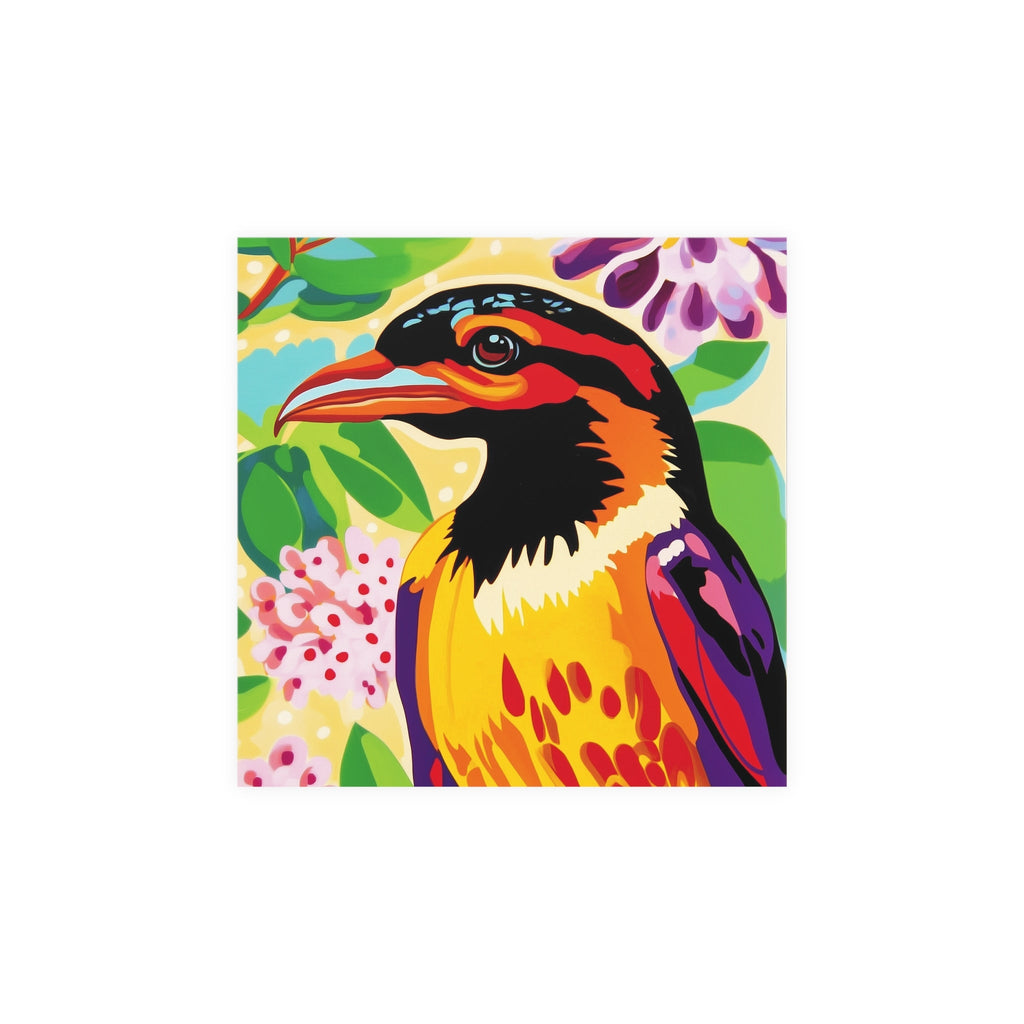 Vibrant Savanna Bird Poster - Colorful Wildlife Art Poster - Blululi