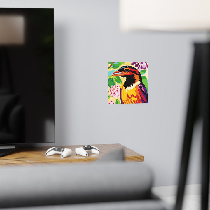 Vibrant Savanna Bird Poster - Colorful Wildlife Art Poster - Blululi