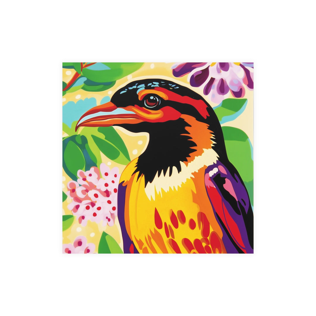 Vibrant Savanna Bird Poster - Colorful Wildlife Art Poster - Blululi