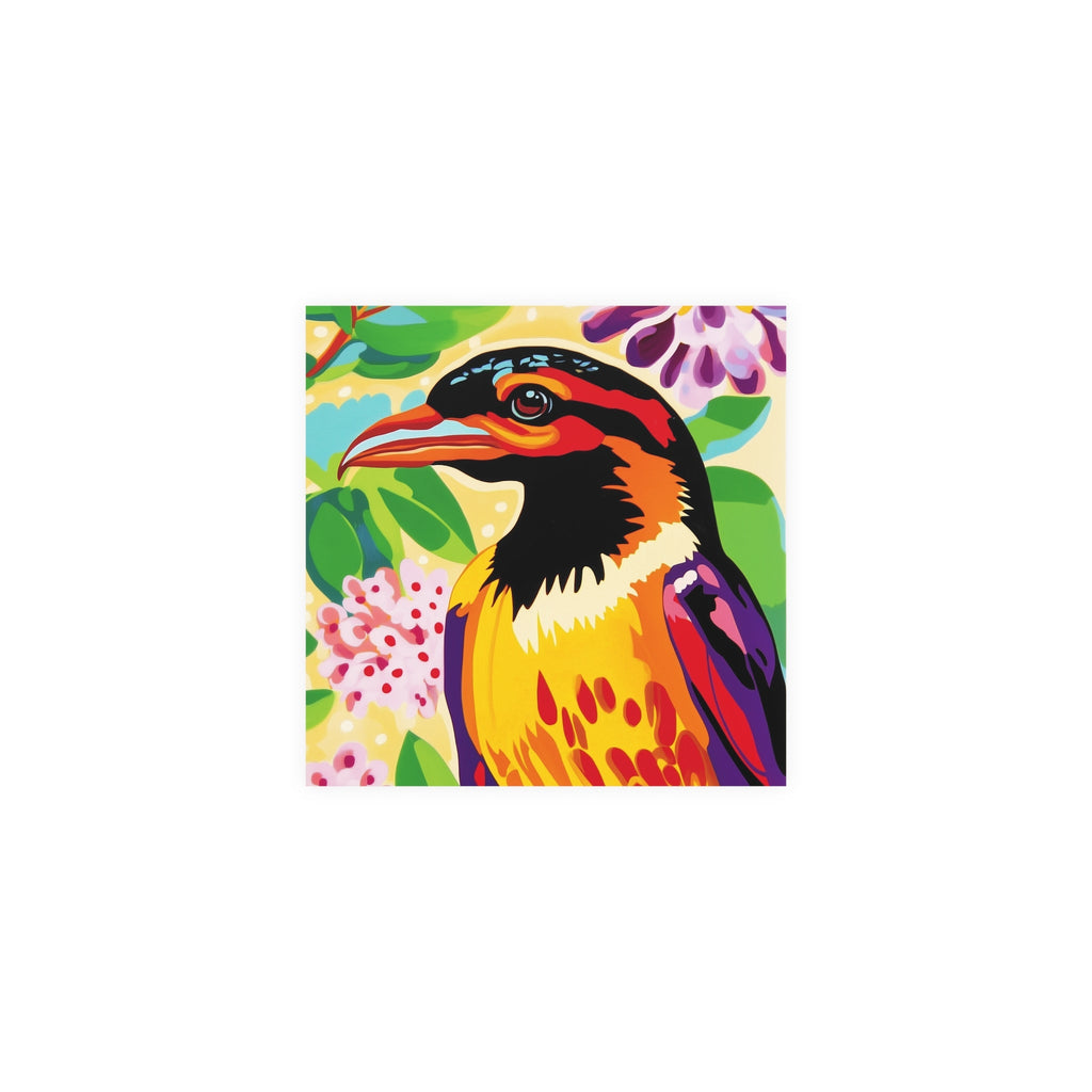 Vibrant Savanna Bird Poster - Colorful Wildlife Art Poster - Blululi