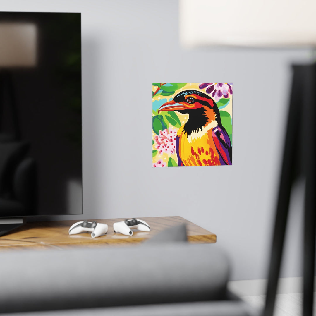 Vibrant Savanna Bird Poster - Colorful Wildlife Art Poster - Blululi