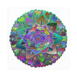 Vibrant Stained Glass Mandala Poster - Colorful Art Poster - Blululi