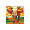 Vibrant Sunset Elephant - Animal Savana Poster Poster - Blululi