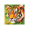 Vibrant Tiger Face Jungle Poster | Colorful Animal Art Poster - Blululi