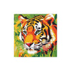 Vibrant Tiger Face Jungle Poster | Colorful Animal Art Poster - Blululi