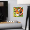 Vibrant Tiger Face Jungle Poster | Colorful Animal Art Poster - Blululi