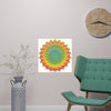 Vibrant Yellow & Green Mandala Poster Poster - Blululi