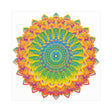 Vibrant Yellow & Green Mandala Poster Poster - Blululi