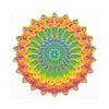 Vibrant Yellow & Green Mandala Poster Poster - Blululi