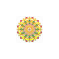 Vibrant Yellow & Pink Mandala Art Print Poster - Blululi