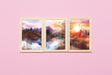 Watercolor Wall Art - Autumn Trilogy Scenery - A1 to A4 digital download - Blululi