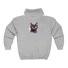 Whimsical Black Cat Watercolor Hoodie Hoodie - Blululi