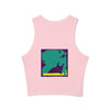 Whimsical Black Cat Watercolor Racerback Tank Top Tank Top - Blululi